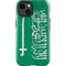 Saudi Arabia Flag Distressed iPhone 14 Plus Impact Case